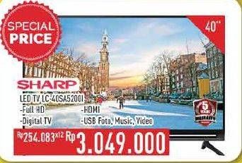 Promo Harga SHARP LC-40SA5200i LED TV 40"  - Hypermart