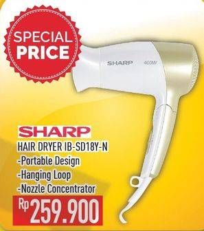 Promo Harga SHARP IB-SD18Y | Hair Dryer  - Hypermart