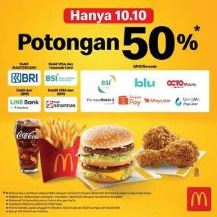 Promo Harga Potongan 50%  - McD