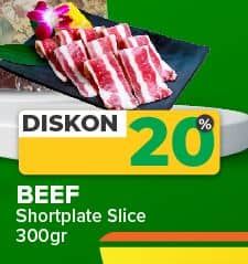 Promo Harga Beef Short Plate Slice 300 gr - Yogya