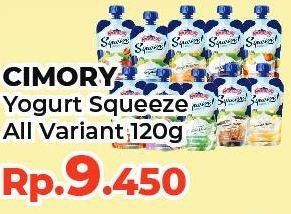 Promo Harga CIMORY Squeeze Yogurt All Variants 120 gr - Yogya