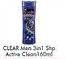 Promo Harga CLEAR Men Shampoo Active Clean 160 ml - Alfamart