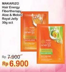 Promo Harga MAKARIZO Hair Energy Fibertherapy Hair & Scalp Creambath Aloe Melon, Royal Jelly 30 gr - Indomaret