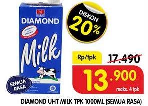 Promo Harga DIAMOND Milk UHT All Variants 1000 ml - Superindo