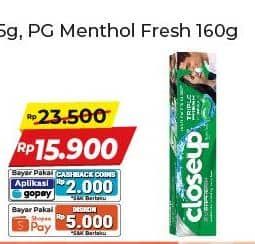 Promo Harga Close Up Pasta Gigi Deep Action Menthol Fresh 160 gr - Alfamart