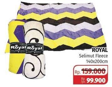 Promo Harga ROYAL Selimut Fleece 140 X 200 Cm  - Lotte Grosir