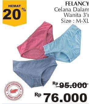 Promo Harga FELANCY Underwear per 3 pcs - Giant