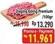 Promo Harga Daging Giling Sapi Premium per 100 gr - Hypermart