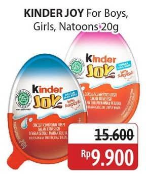 Promo Harga Kinder Joy Chocolate Crispy Girls, Boys, Natoons 20 gr - Alfamidi