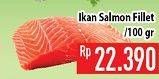 Promo Harga Salmon Fillet per 100 gr - Hypermart