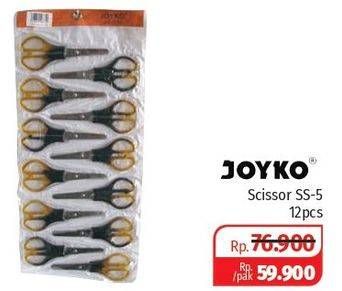Promo Harga JOYKO Scissor SS-5 12 pcs - Lotte Grosir