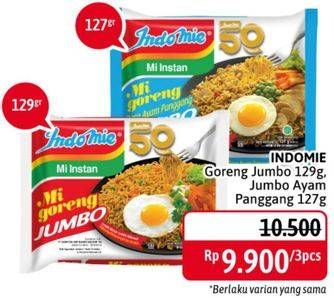 Promo Harga INDOMIE Mi Goreng Jumbo Ayam Panggang, Spesial 127 gr - Alfamidi