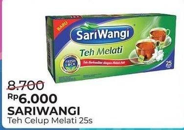 Promo Harga Sariwangi Teh Melati 25 pcs - Alfamart