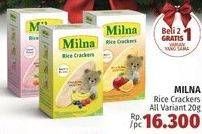 Promo Harga MILNA Rice Crackers All Variants 20 gr - LotteMart