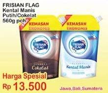 Promo Harga FRISIAN FLAG Susu Kental Manis Putih, Cokelat 560 gr - Indomaret