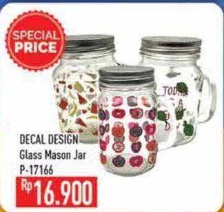 Promo Harga DECALL Mason Jar P-17166  - Hypermart