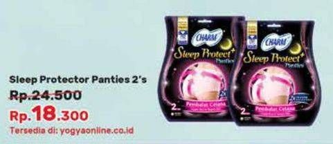 Promo Harga Charm Sleep Protect Plus Panties 2 pcs - Yogya
