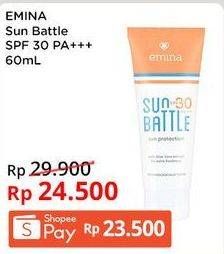 Promo Harga EMINA Sun Battle SPF 30+ PA+++ 60 ml - Indomaret