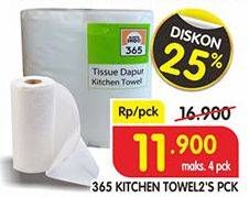 Promo Harga 365 Kitchen Towel Tissue 2 roll - Superindo