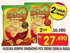 Promo Harga KUSUKA Keripik Singkong All Variants per 2 pouch 180 gr - Superindo