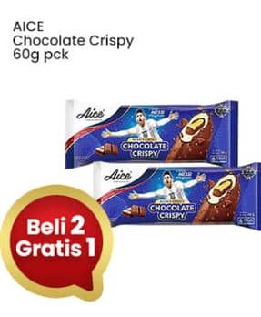 Promo Harga Aice Ice Cream Chocolate Crispy 60 gr - Indomaret