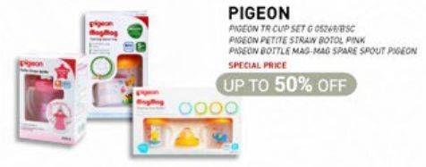 Promo Harga PIGEON TR Cup Set G/PIGEON Petite Straw Bottle/PIGEON Bottle Mag-Mag Spare Spout  - Carrefour