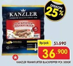 Promo Harga Kanzler Frankfurter Black Pepper 300 gr - Superindo