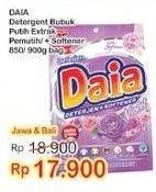 Promo Harga DAIA Deterjen Bubuk Putih, + Softener Pink, + Softener Violet 850 gr - Indomaret