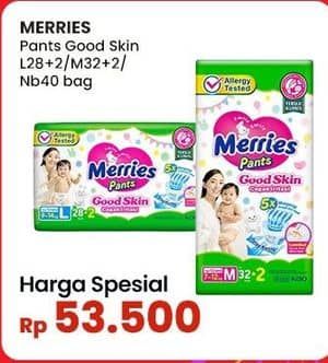 Promo Harga Merries Pants Good Skin L30, M34, NB-S40 30 pcs - Indomaret