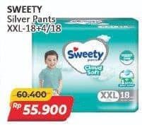 Promo Harga Sweety Silver Pants XXL18, XXL18+4 18 pcs - Alfamart