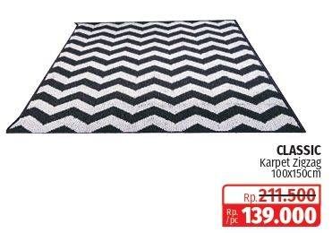 Promo Harga CLASSIC Karpet Zigzag  - Lotte Grosir