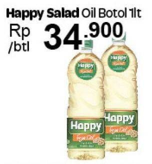 Promo Harga HAPPY Salad Oil 1 ltr - Carrefour