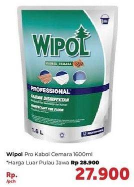 Promo Harga WIPOL Professional Disinfektan Karbol Pembersih Lantai Cemara 1600 ml - Carrefour