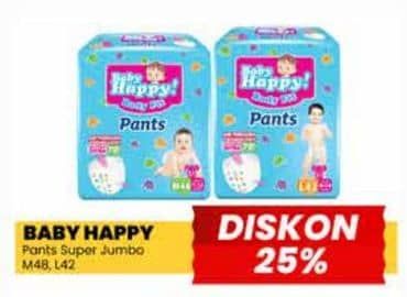 Promo Harga Baby Happy Body Fit Pants M48, L42 42 pcs - Yogya