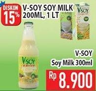 Promo Harga V-SOY Soya Bean Milk 300 ml - Hypermart
