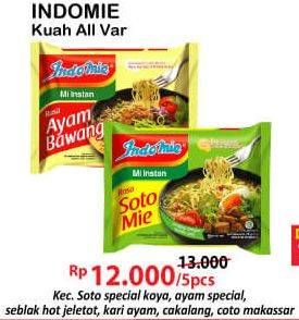 Promo Harga INDOMIE Mi Kuah All Variants per 5 pcs - Alfamart