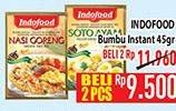 Promo Harga Indofood Bumbu Instan Nasi Goreng, Soto Ayam 45 gr - Hypermart