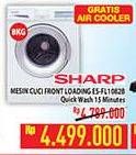 Promo Harga SHARP ES-FL1082 | Mesin Cuci Front Load 8kg  - Hypermart