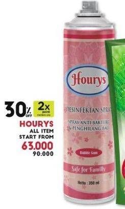 Promo Harga HOURYS Disinfectant Spray All Variants  - Watsons