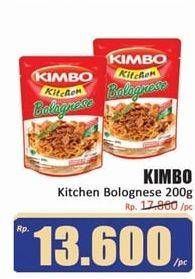 Promo Harga KIMBO Kitchen Siap Santap Bolognese 200 gr - Hari Hari