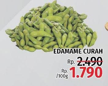 Promo Harga Edamame Curah per 100 gr - LotteMart