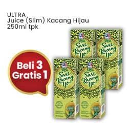 Ultra Sari Kacang Ijo 250 ml Beli 3 Gratis 1