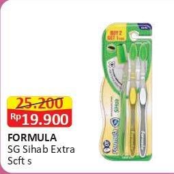 Promo Harga FORMULA Sikat Gigi SiHab Extra Soft 3 pcs - Alfamart