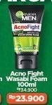 Promo Harga GARNIER MEN Acno Fight Facial Foam Anti-Bacteria Wasabi Brightening 100 ml - Alfamart