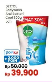 Promo Harga Dettol Body Wash Cool 800 ml - Indomaret