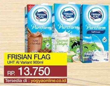 Promo Harga FRISIAN FLAG Susu UHT Purefarm Coconut Delight, Swiss Chocolate 900 ml - Yogya