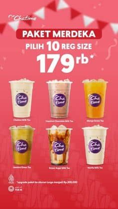 Promo Harga Paket Merdeka  - Chatime