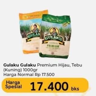Promo Harga Gulaku Gula Tebu Kuning, Premium 1000 gr - Carrefour