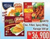 Promo Harga Hato Chicken Fillet, Spicy Wing, Karage  - Hypermart