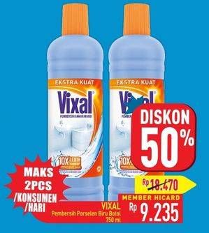 Promo Harga Vixal Pembersih Porselen Blue Extra Kuat 780 ml - Hypermart